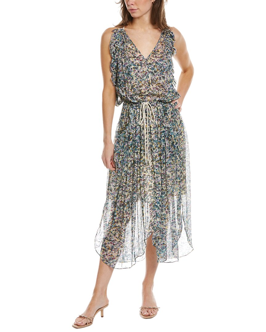

Платье макси Isabel Marant Étoile Fadelo, зеленый