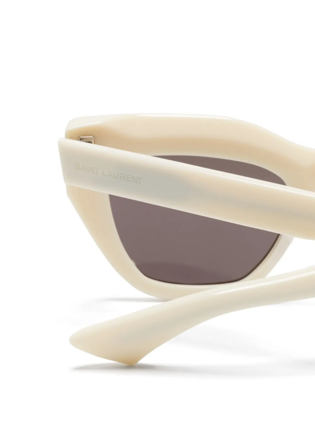 Saint Laurent Eyewear солнцезащитные очки в оправе 'кошачий глаз', нейтральный — фото 3
