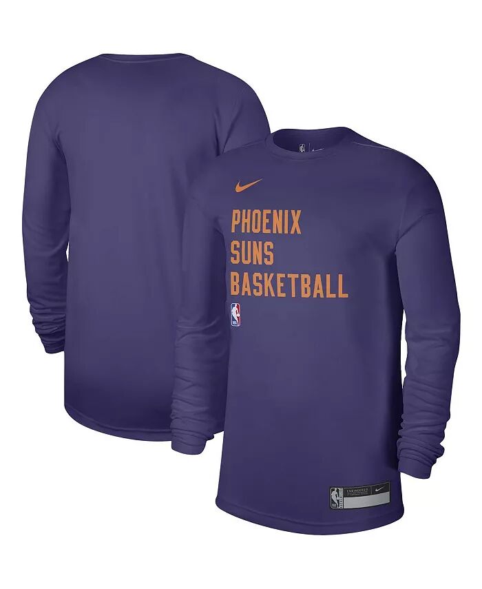 Мужская и женская фиолетовая футболка Phoenix Suns 2023 Legend On-Court Practice с длинным рукавом Nike — фото 2