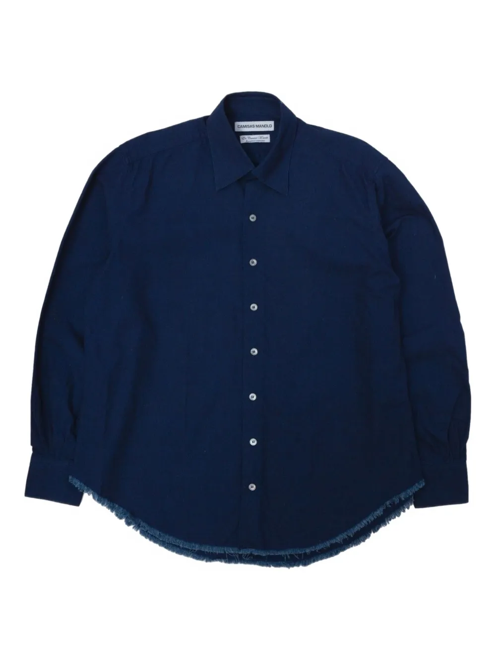 

Джинсовая рубашка с бахромой Camisas Manolo, синий