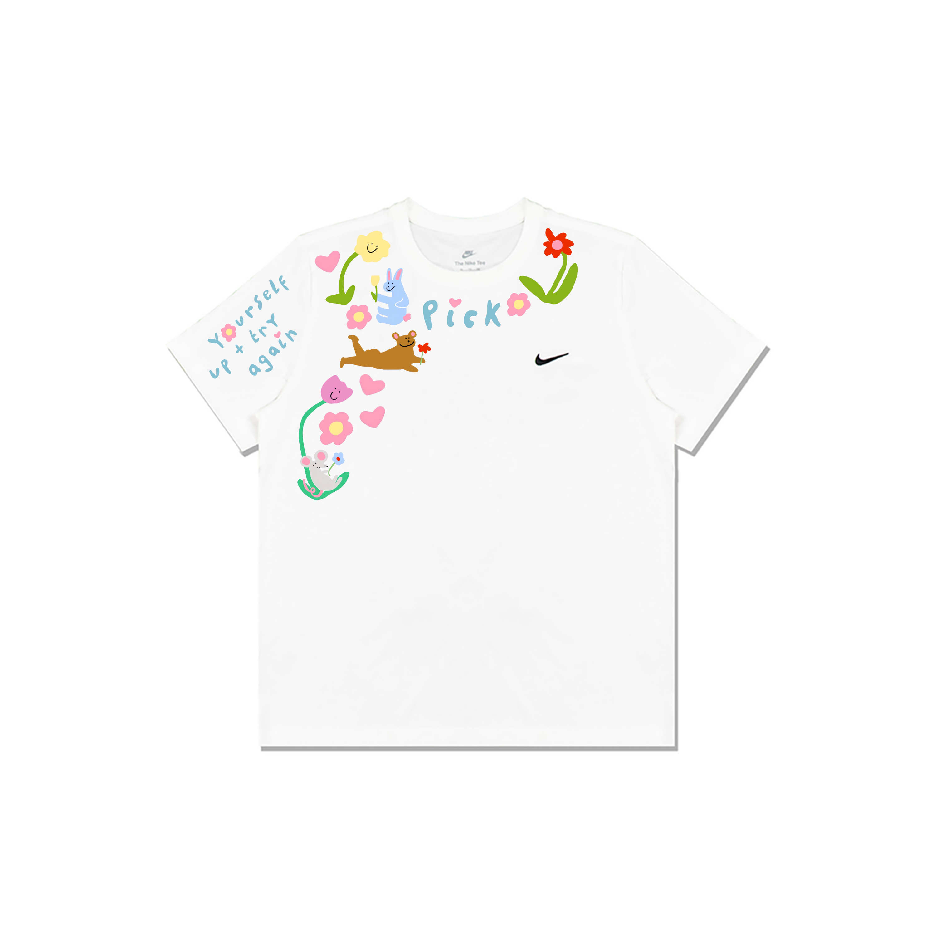 

Nike Спортивная футболка мужская белая, Белый, Nike Спортивная футболка мужская белая