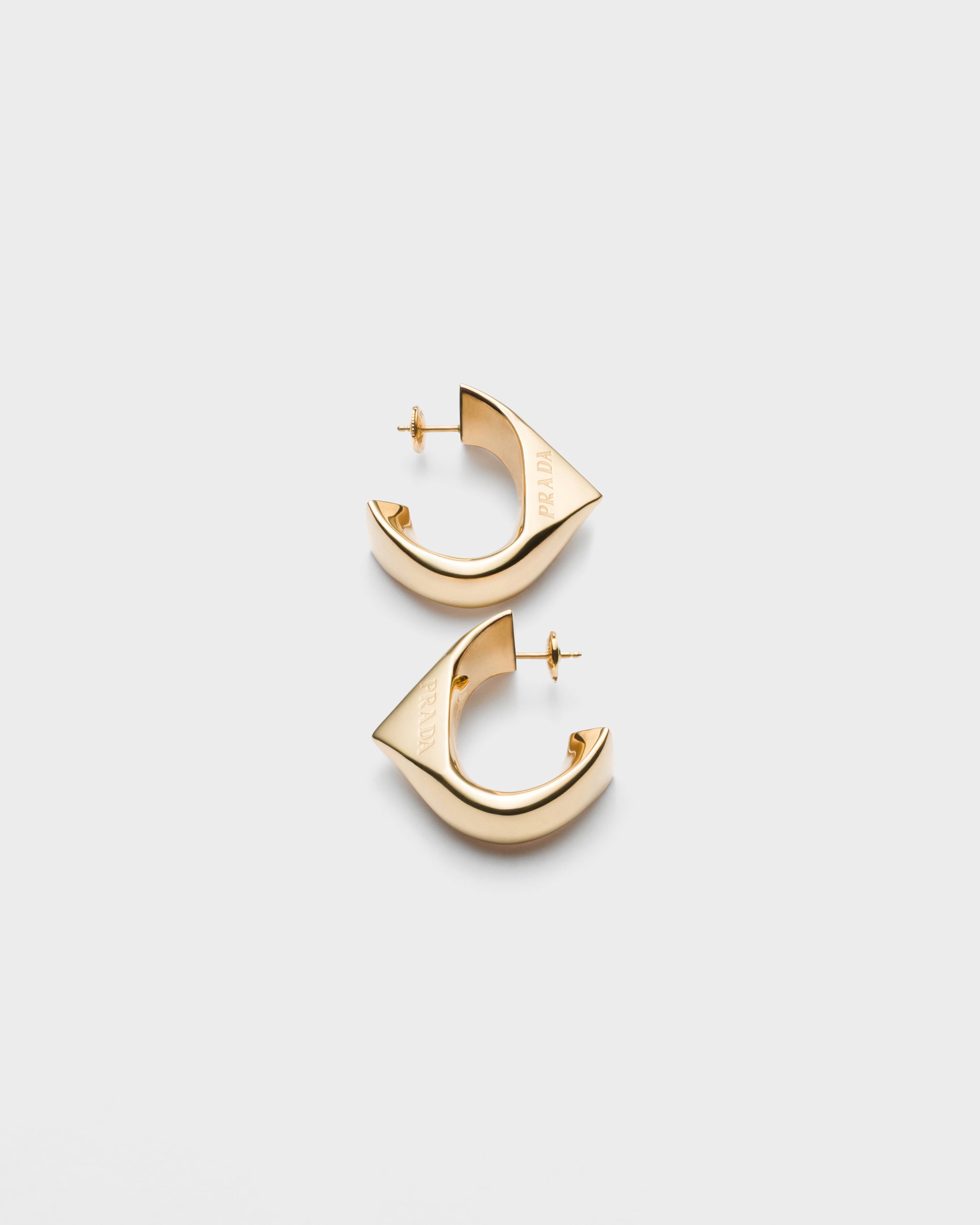 

Prada Серьги Eternal Gold среднего размера из желтого золота