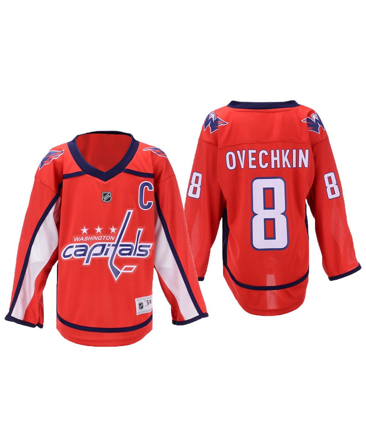 

Реплика домашней футболки игрока Big Boys and Girls Washington Capitals - Александр Овечкин Outerstuff
