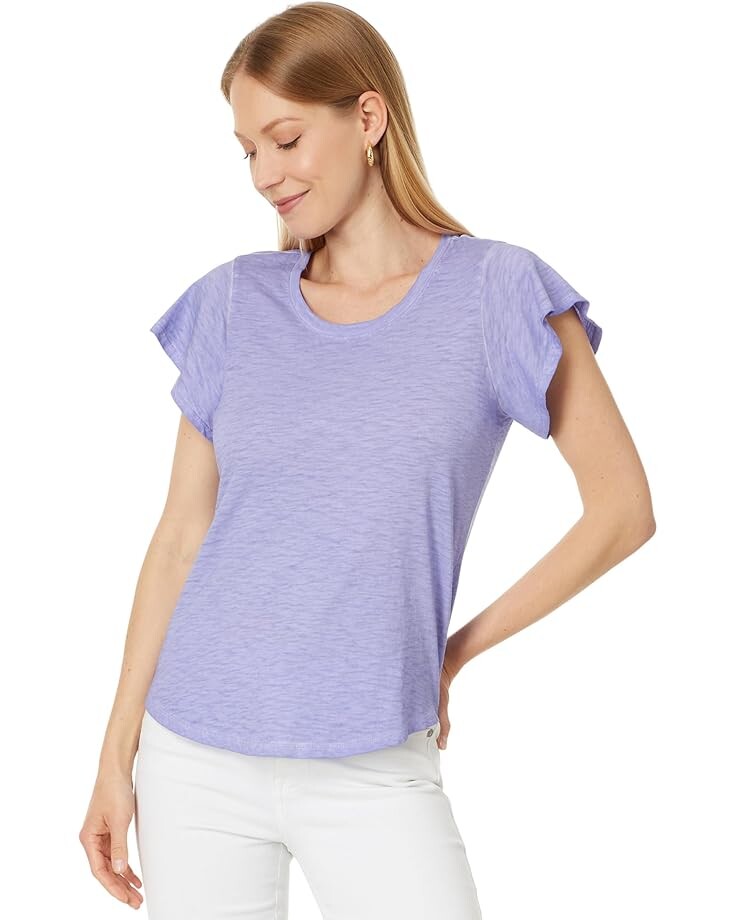 

Футболка NIC+ZOE Flutter Tee, цвет Lavender