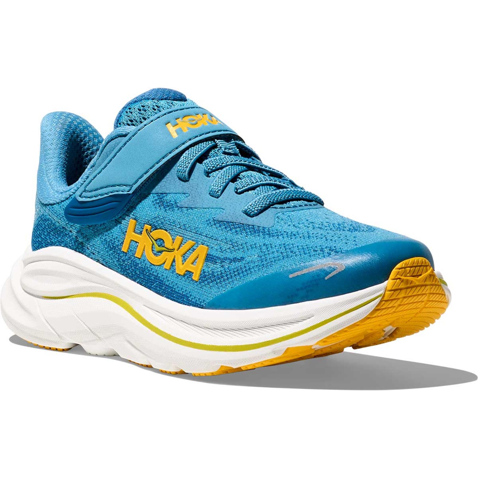 Детские кроссовки Clifton 10 для бега HOKA, Alpine Blue/Foggy Night — фото 2