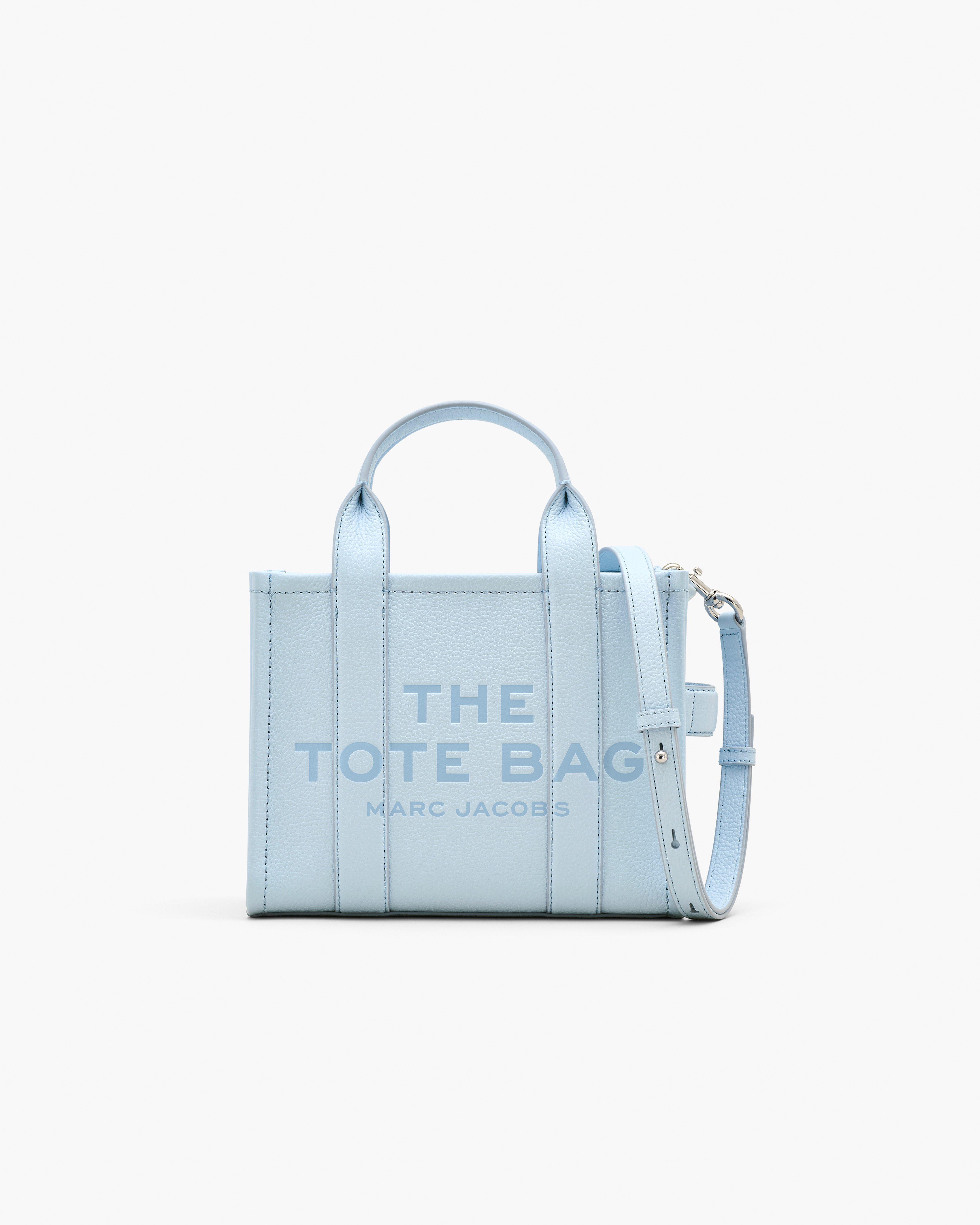 

Маленькая кожаная сумка-тоут Marc Jacobs, цвет Cloud Blue