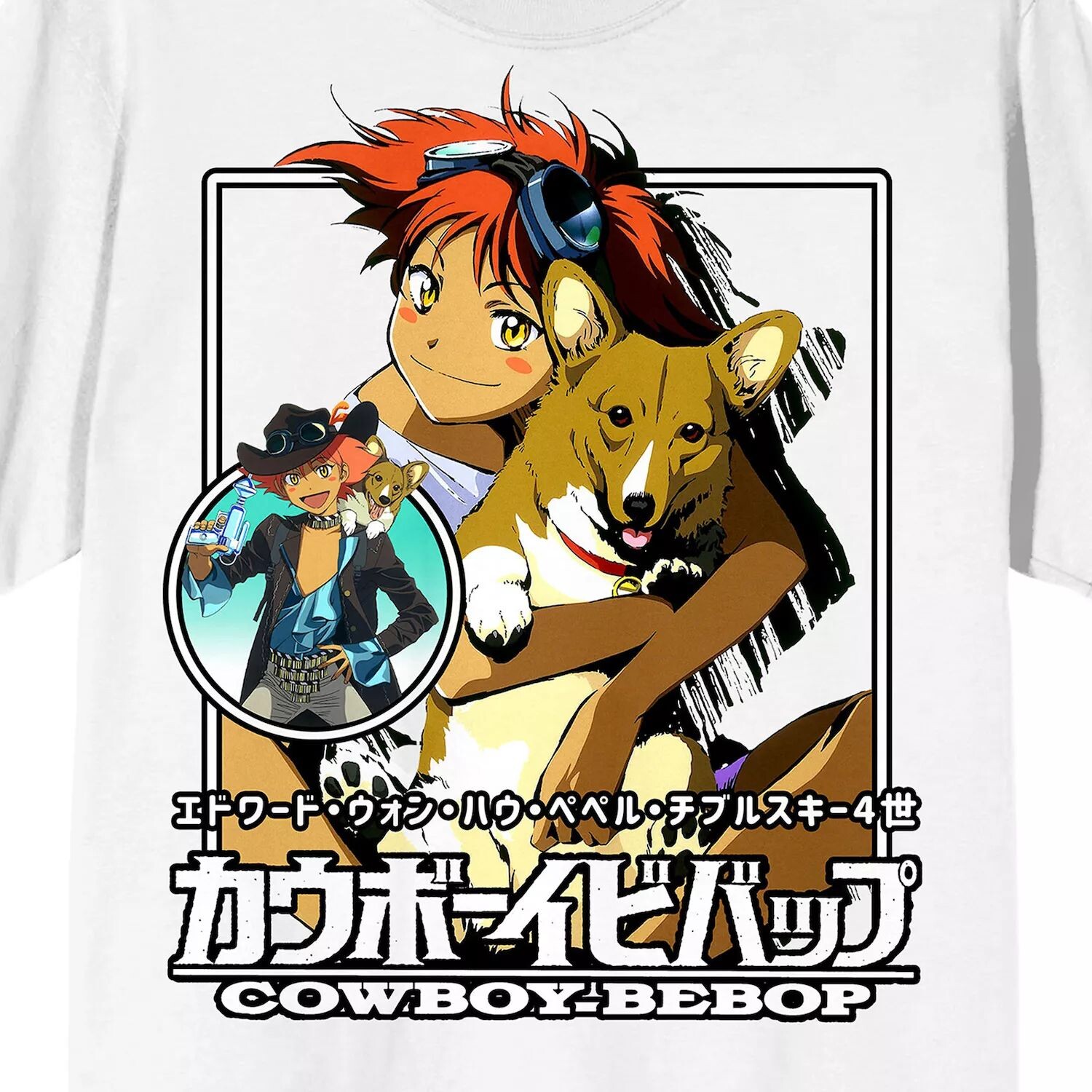 

Мужская футболка Edward and Ein Cowboy Bebop Licensed Character