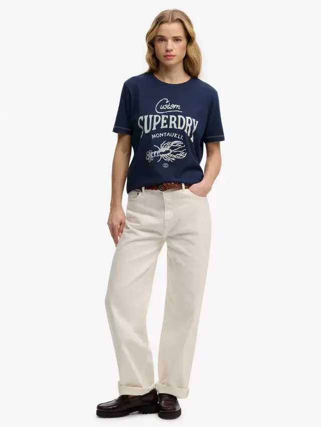 Футболка Heritage Hamptons, самый дорогой темно-синий цвет Superdry — фото 3