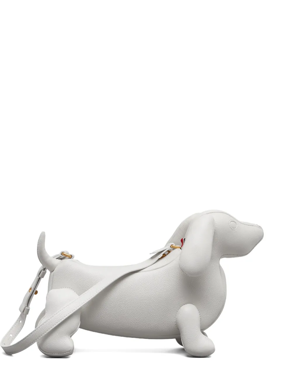 

Кожаная сумка через плечо Hector THOM BROWNE, белый