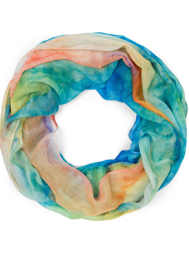 

Шарф-труба в сине-зелено-оранжевом цвете styleBREAKER