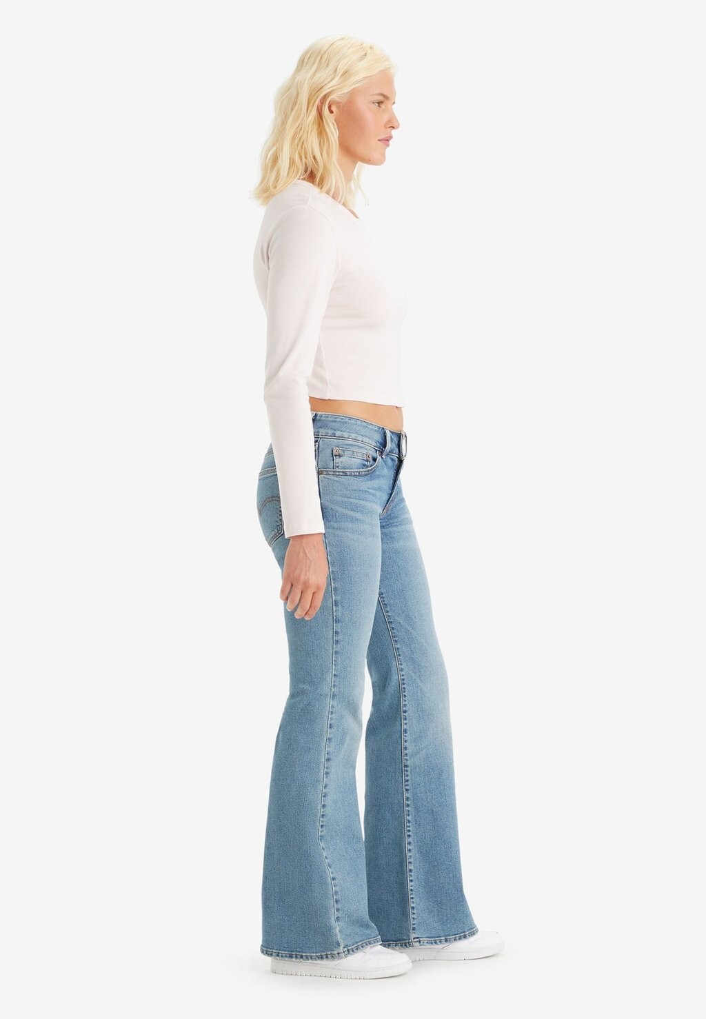 Джинсы-клеш Superlow Flare Levi's, цвет the big idea — фото 3
