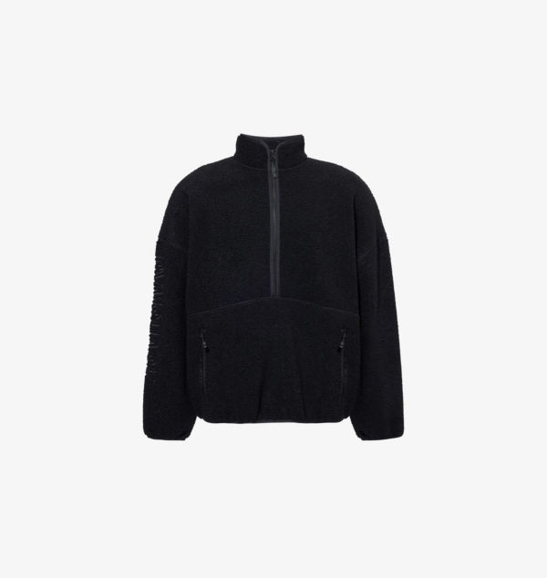 

Куртка Everywear из искусственной шерпы с застежкой-молнией на половину длины Gymshark, черный
