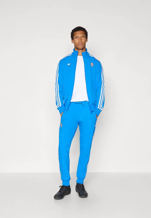 Спортивные штаны real madrid icon, клубная одежда Adidas Originals, Bluebird/White — фото 2