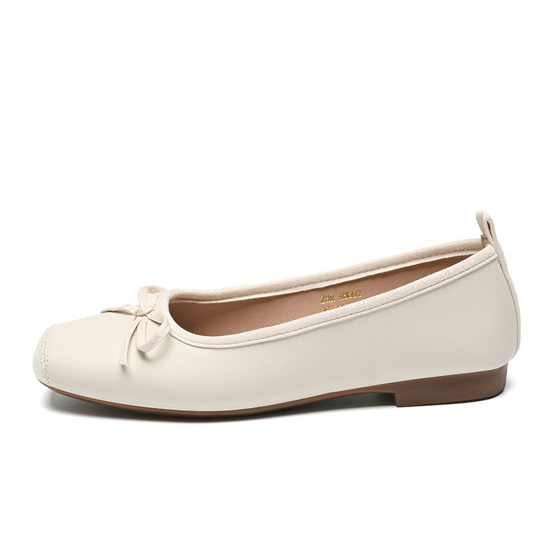 ZHR Женские повседневные туфли-лодочки бежево-черные, цвет Beige Black[Hidden Wedge 2.5cm-AH602M]