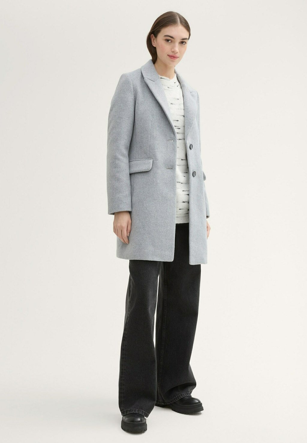 

Классическое пальто TOM TAILOR DENIM, серый
