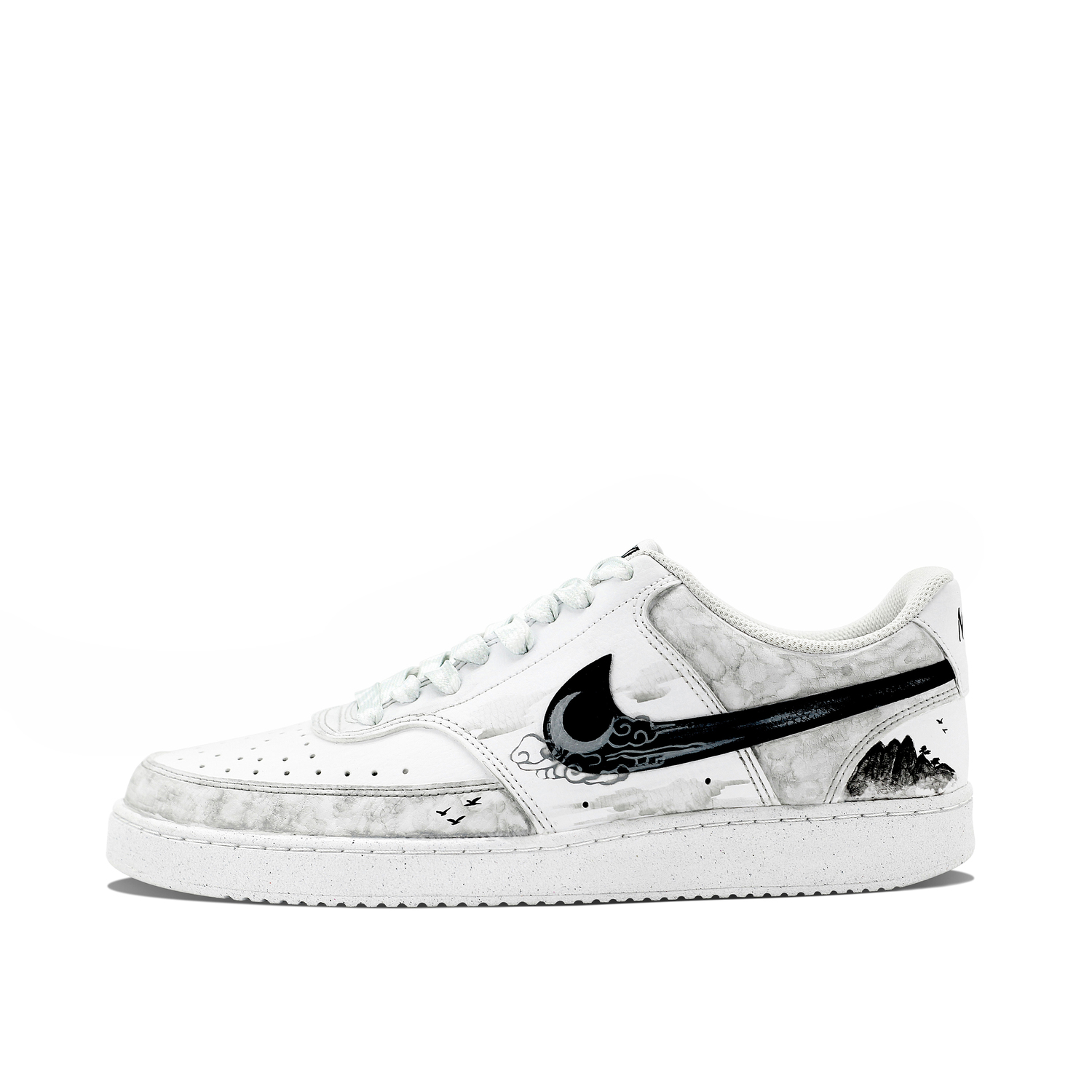 Nike Кроссовки для скейтбординга Court Vision 1 Wind And Moonlit Shadow с амортизацией, низкие, унисекс, серый — фото 3