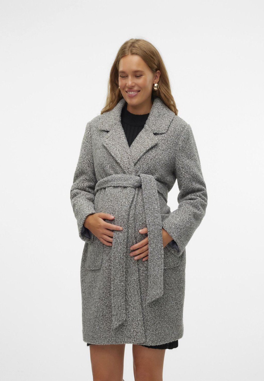 

Короткое пальто MLJENNA 2IN1 MAMALICIOUS, серый