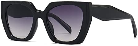 

Солнцезащитные очки неправильной квадратной формы 2026 года для женщин и мужчин, в стиле ретро и модерн, «кошачий глаз», модные женские солнцезащитные очки MTZJH, Black Grey