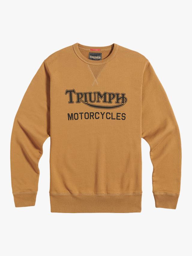 

Радиальный хлопковый свитшот Triumph Motorcycles, Fawn