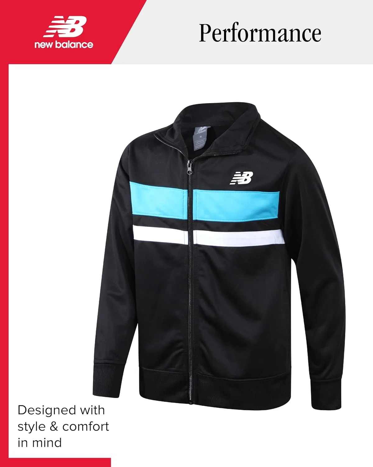 Детский спортивный костюм New Balance, 3 предмета, черный — фото 3