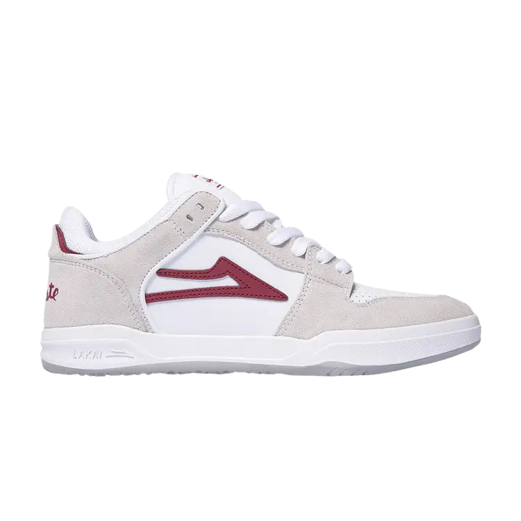 

Кроссовки Lakai x Chocolate Skateboards Telford Low White Red Suede, белый