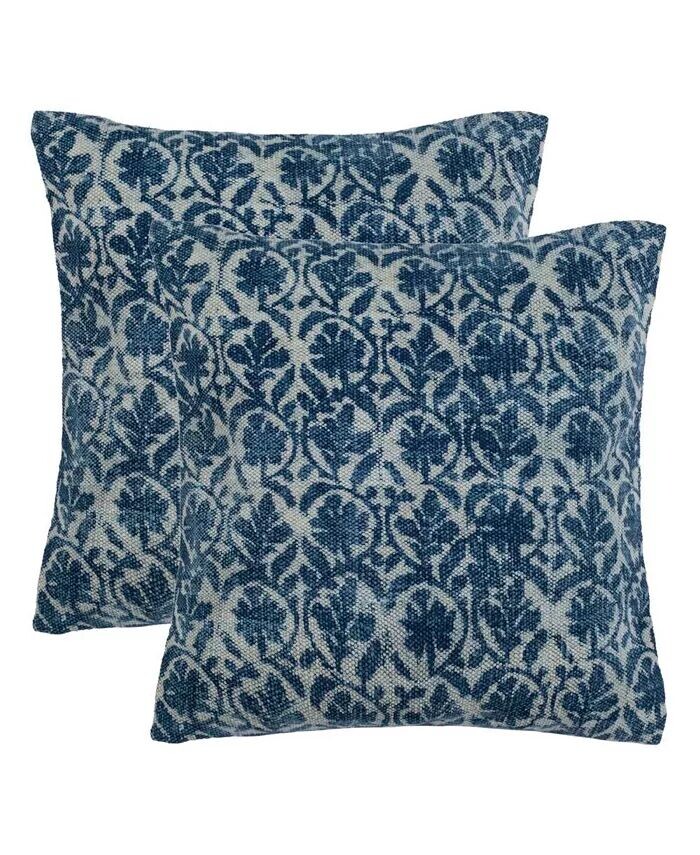 

Подушка Mya 18 x 18 дюймов (набор из 2 шт.) Safavieh, синий