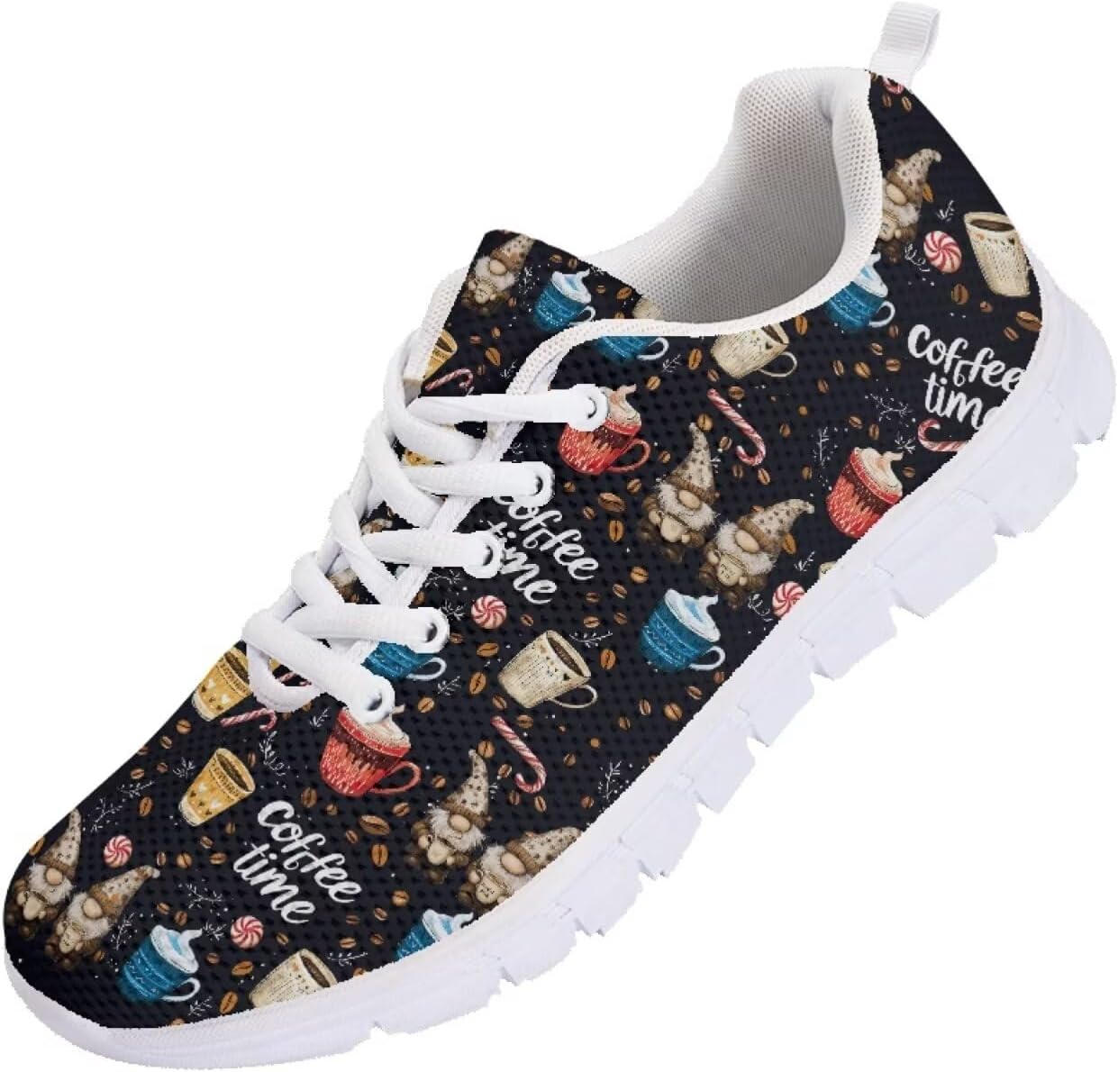 

Кроссовки для бега мужские Funnydude с забавным принтом, комфортные теннисные кроссовки, дышащие сетчатые кроссовки для спортзала, Coffee