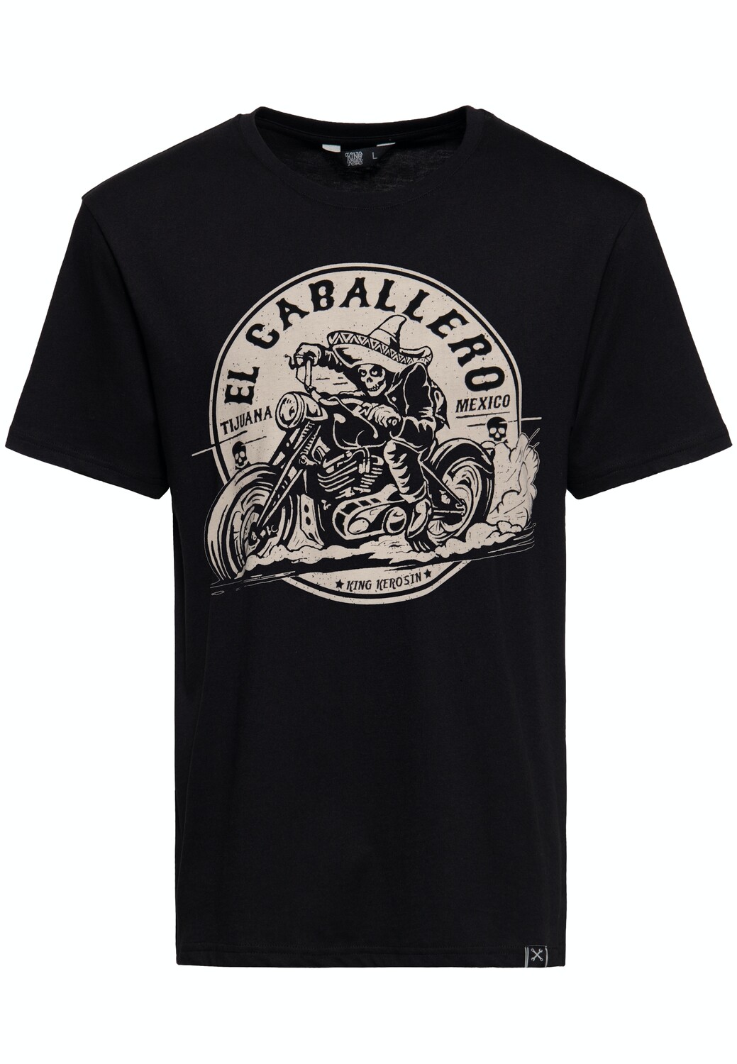 

Футболка King Kerosin mit Front Print El Caballero, черный