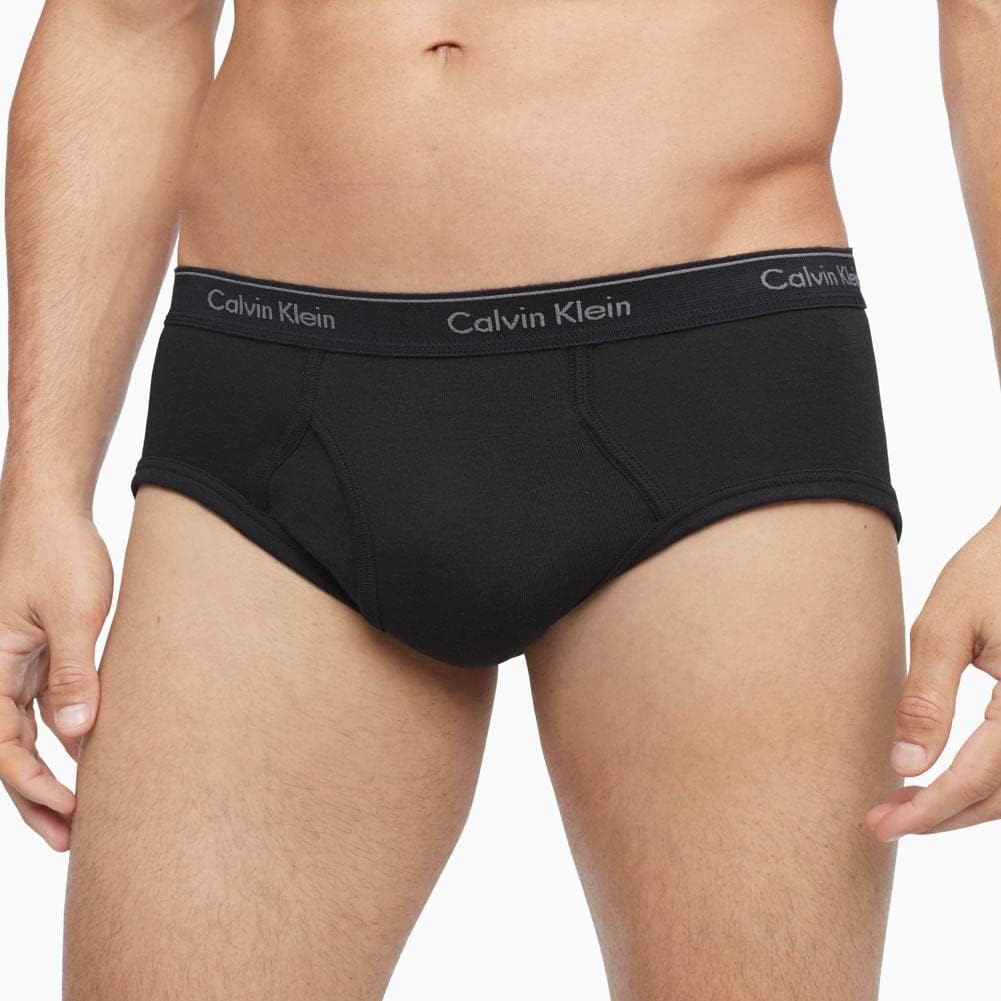 Мужские классические хлопковые трусы Calvin Klein, упаковка, 6 Black — фото 4