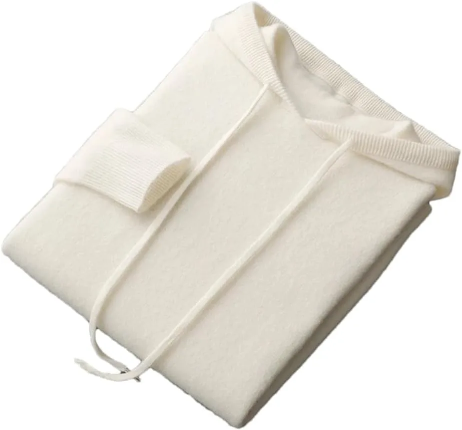 

Мужской худи из 100% кашемира, утепленный