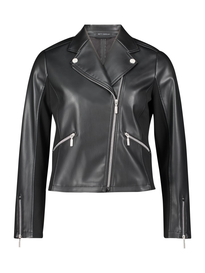 

Betty Barclay Черная байкерская куртка на молнии