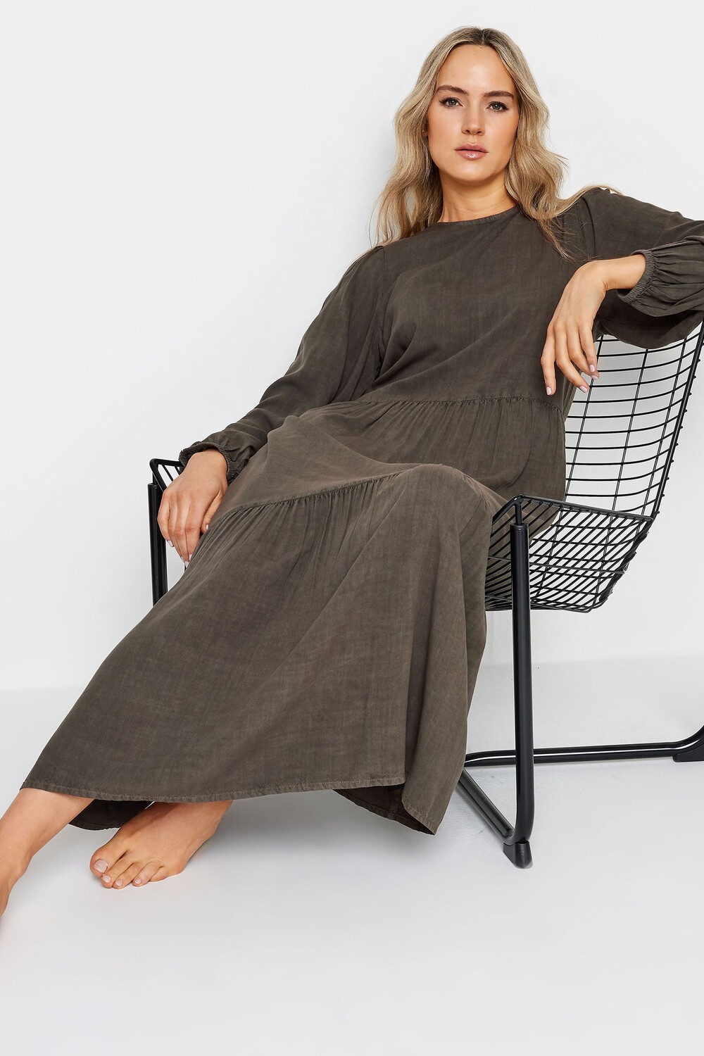

Многослойное платье свободного кроя Long Tall Sally, коричневый
