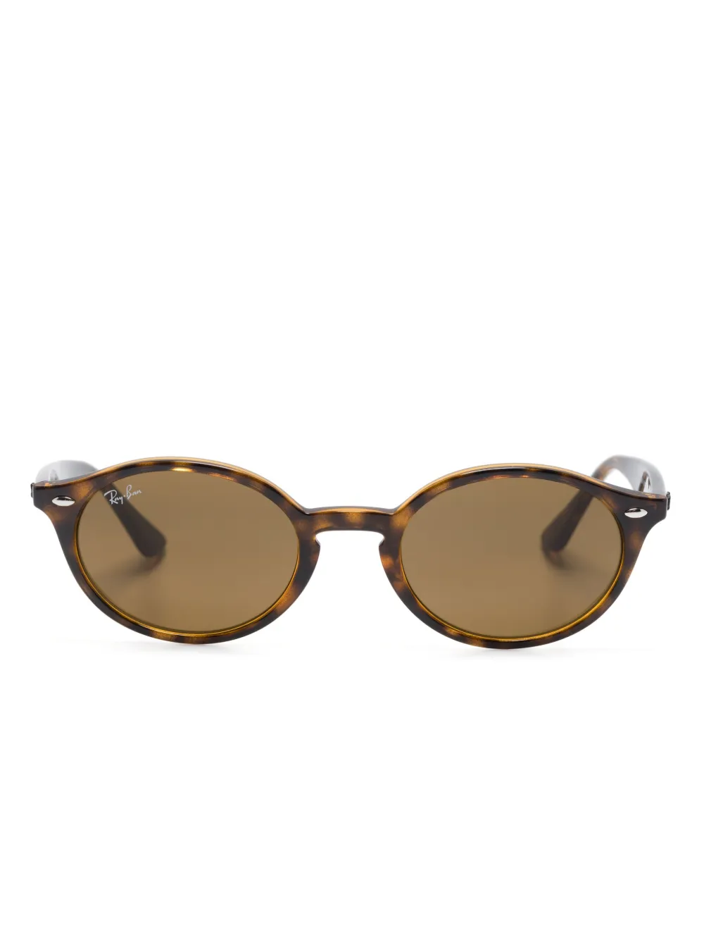 

Солнцезащитные очки в оправе черепаховой расцветки Ray-Ban, коричневый