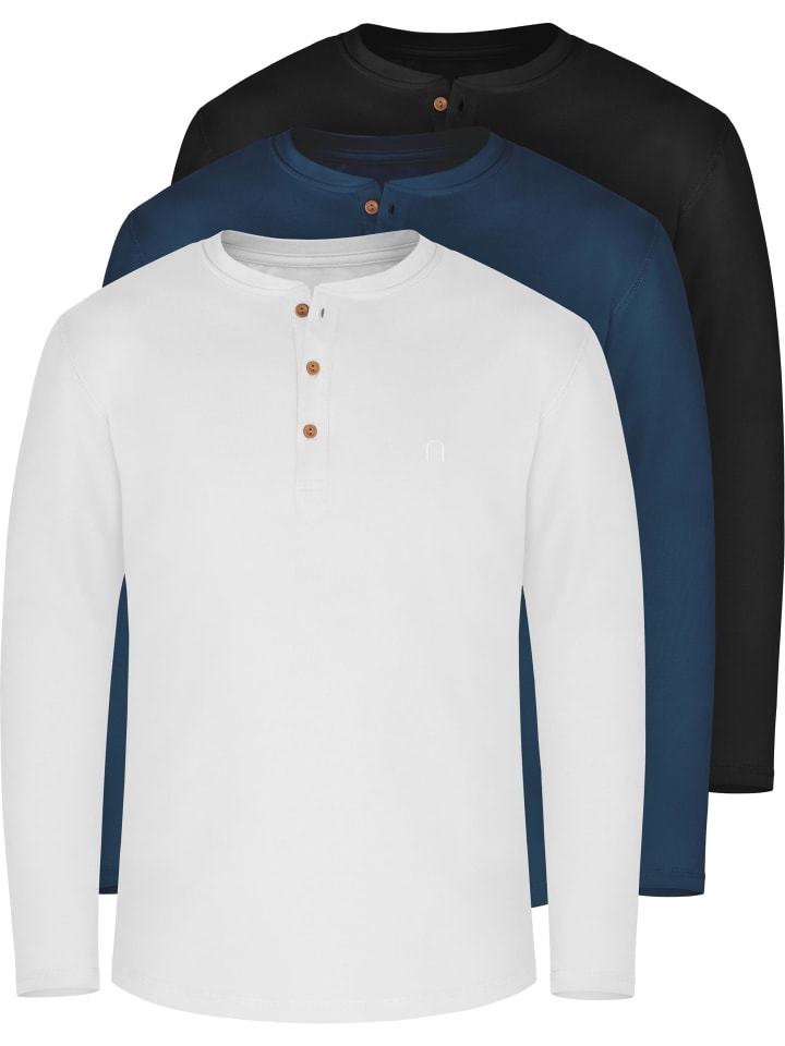 

Normani Рубашка 2 x Thermooberteil Langarm Shirt Skiunterwäsche Unisex in Schwarz/Rot