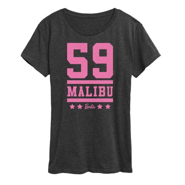 

Женская футболка 59 Malibu с принтом Barbie, серый