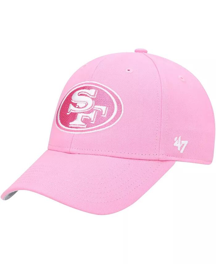 

Big Girls Pink San Francisco 49ers Rose MVP регулируемая кепка '47 Brand
