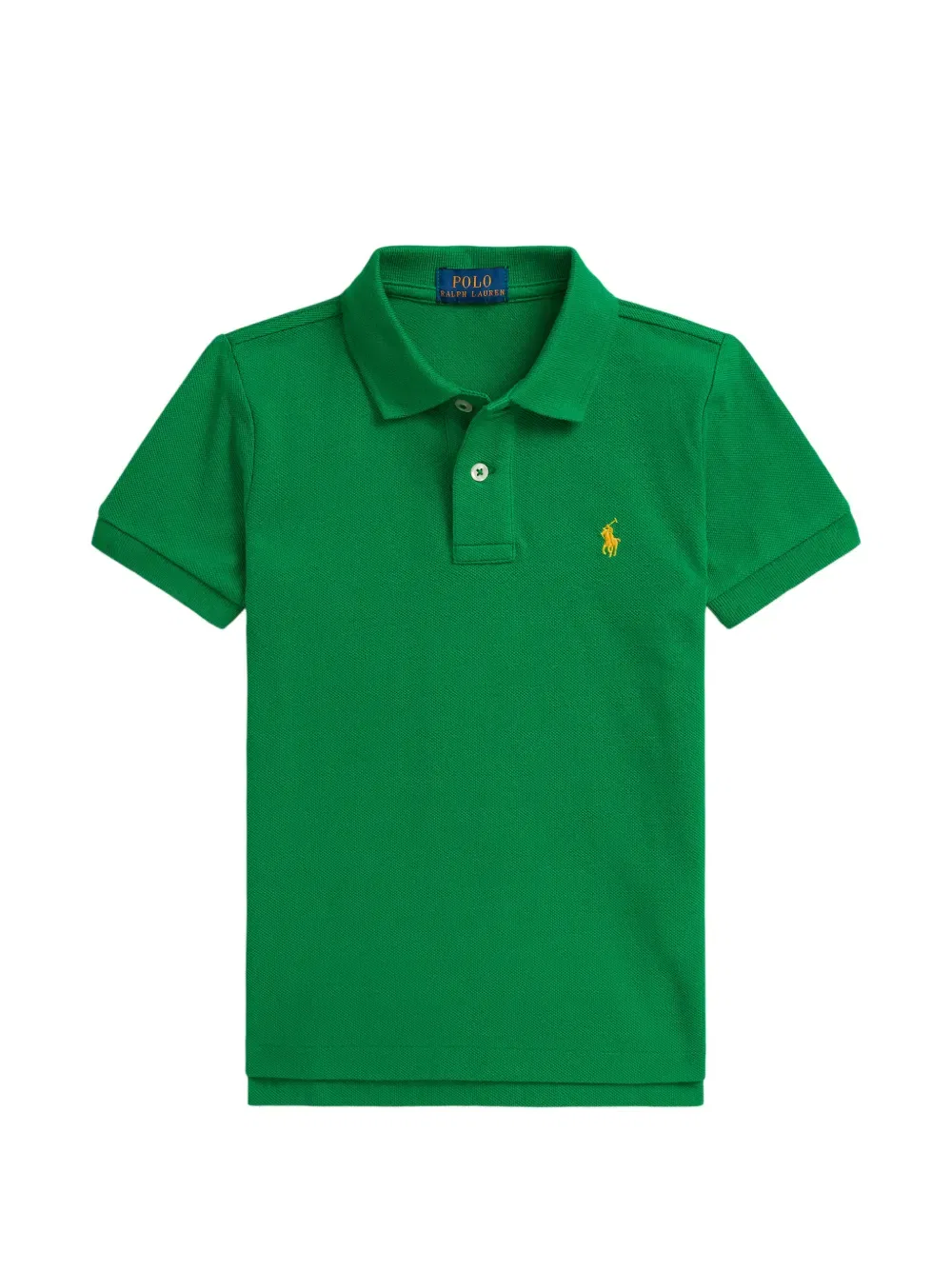 Поло с вышитым логотипом Polo Ralph Lauren Kids, зеленый