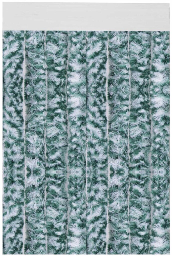 

Флисовая занавеска Moritz из синели 100 x 230 см, зеленая, черная полосатая дверная занавеска для защиты от мух, защиты от насекомых для кемпинговых караванов Arsvita, зеленый