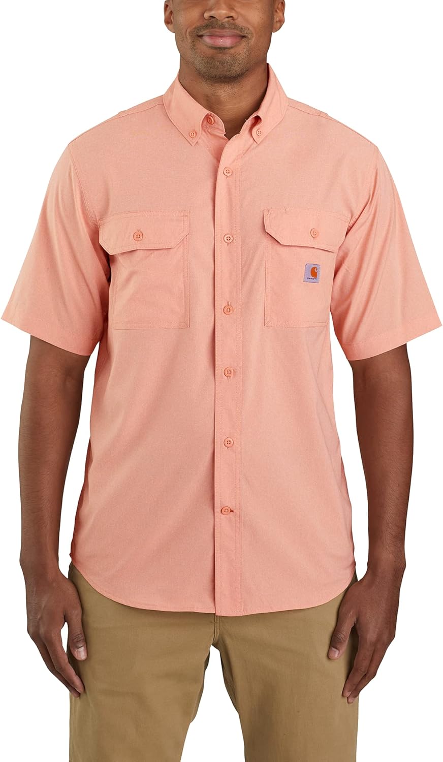 

Carhartt мужская рубашка с коротким рукавом Relaxed Fit, облегченная, Burnt Sienna