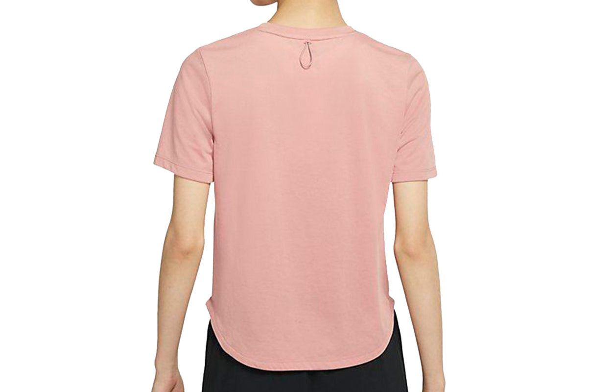 Футболка (WMNS) Nike Logo Printed Sports Crew NeckShort Sleeve T-Shirt Pink — фото 2