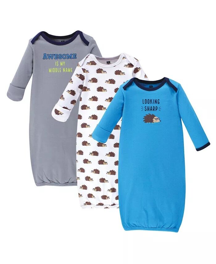 

Хлопковые платья для маленьких девочек, 3 шт Hudson Baby, мультиколор