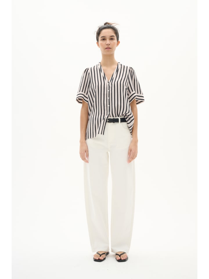 

Блузка KilloIW с короткими рукавами, свободного кроя, в цвете Haze/Black Stripe InWear