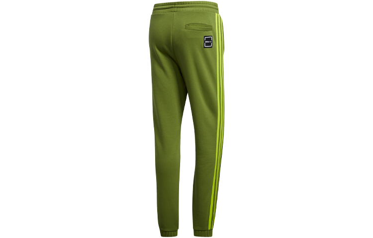 Adidas Neo Вязаные спортивные штаны мужские Olive Green с умеренными манжетами — фото 3
