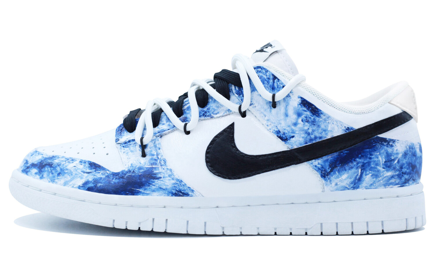 

Кроссовки Nike Dunk Skateboard Shoes Women's Low-Top Blue White, синий