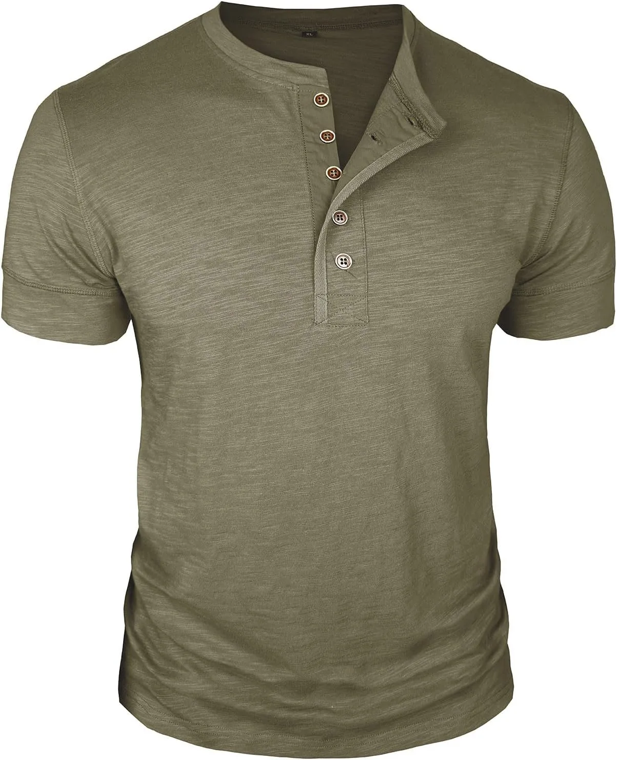 

Мужская футболка с коротким рукавом и планкой Henley из хлопка
