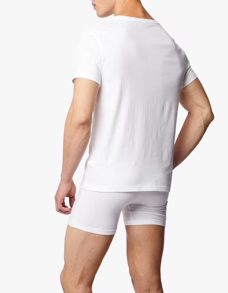 Хлопковая футболка со значком SS Tommy Hilfiger, цвет Classic White — фото 3