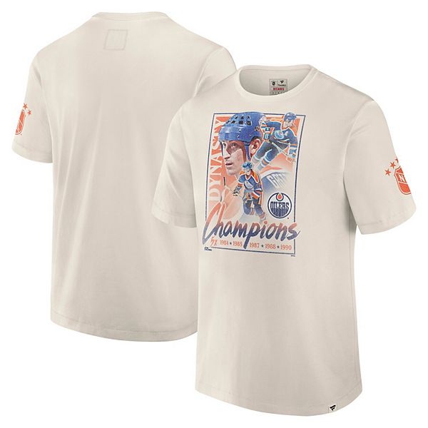 

Мужская белая футболка edmonton oilers decades collection timeless Fanatics