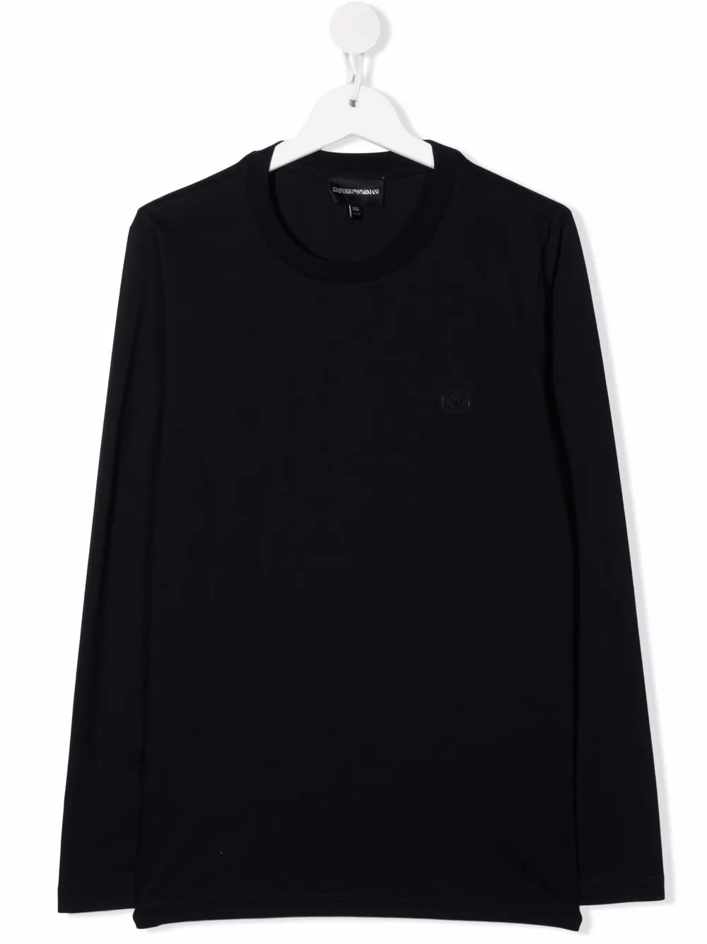 

Футболка с нашивкой-логотипом Emporio Armani Kids, синий