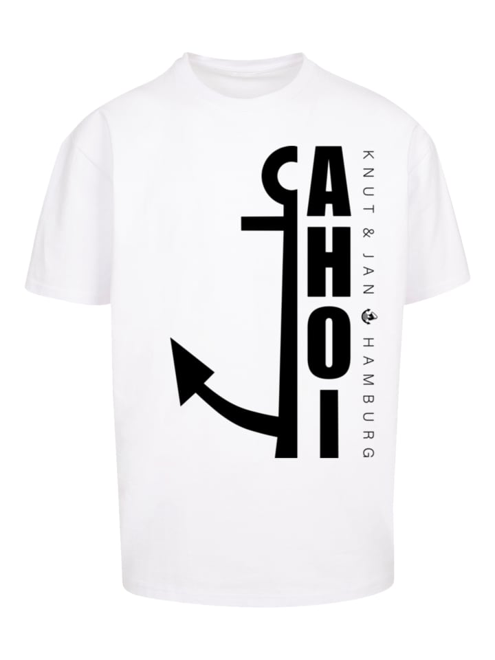 

Футболка большого размера Ahoi Anker Knut & Jan Hamburg белого цвета F4NT4STIC, Белый, Футболка большого размера Ahoi Anker Knut & Jan Hamburg белого цвета F4NT4STIC