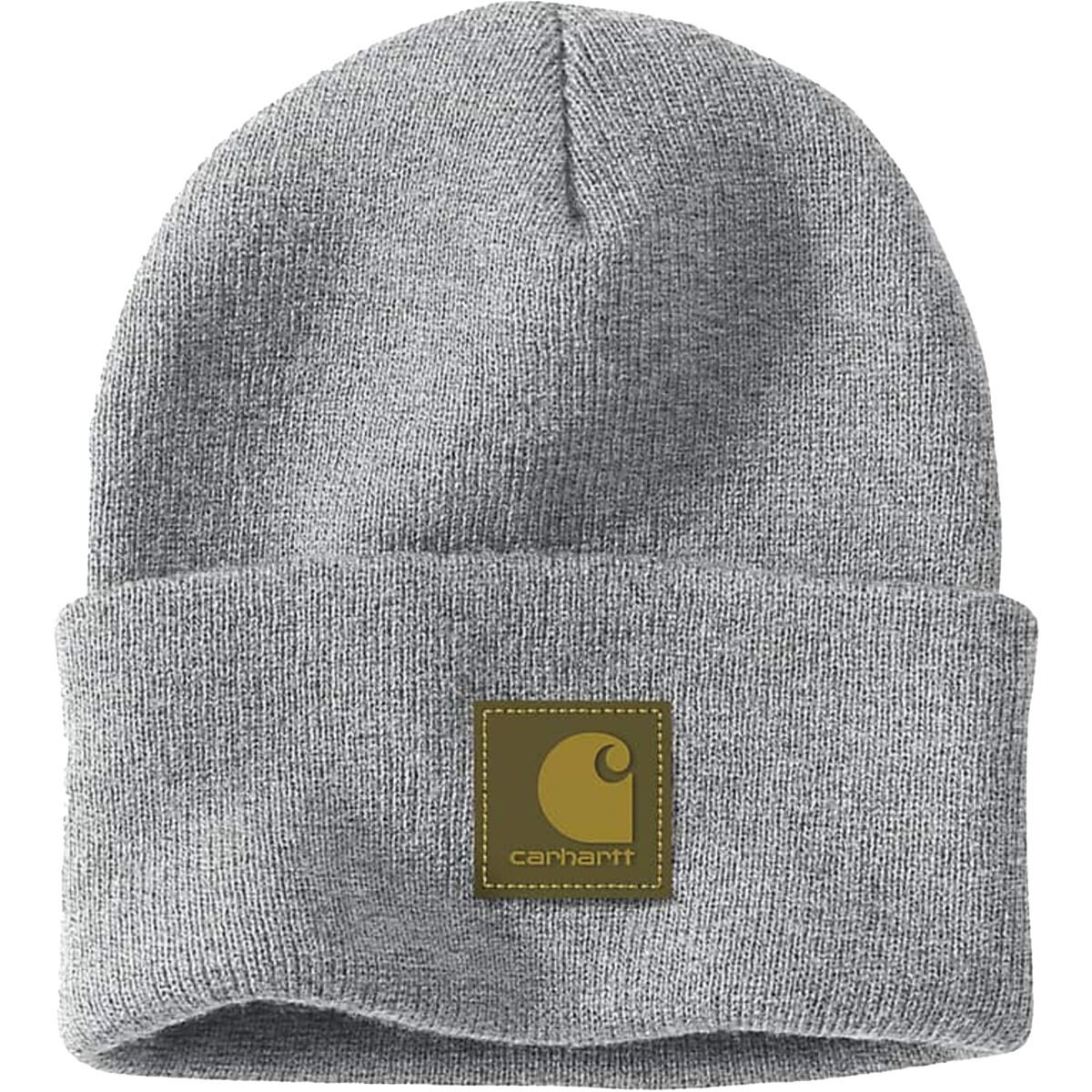 

Вязаная шапка с резиновой нашивкой Carhartt, серый